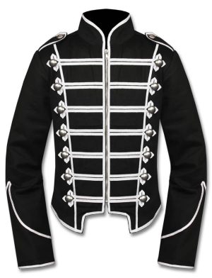 Blue Black Military Marching Band Drummer Jacket Military 