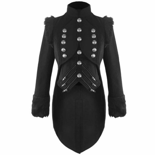 military jacket black womens