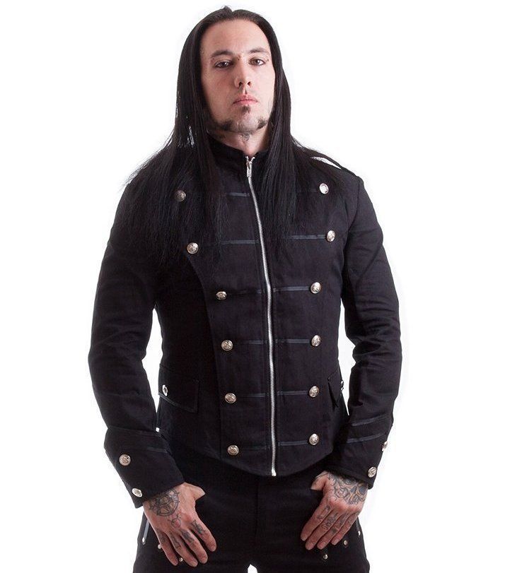Black Military Jacket Goth Punk Style | Made to Measure - Kilt and Jacks