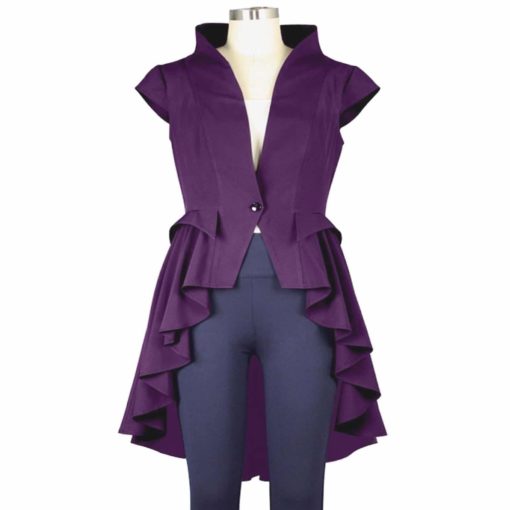 purple gothic coat