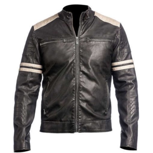 leather ki black jacket