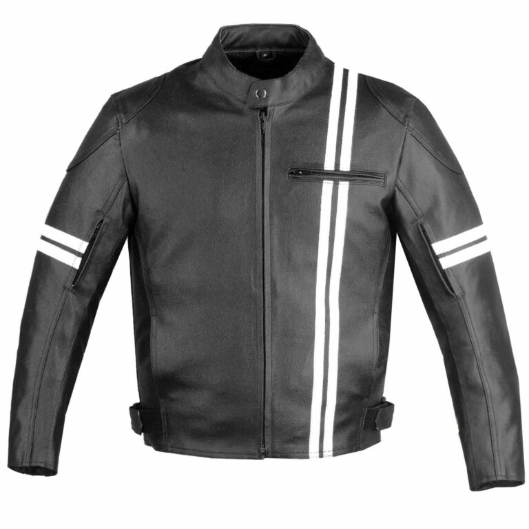 Buy Biker Leather Jacket with Armor - Jackets for Men 0071 | Kilt and Jacks