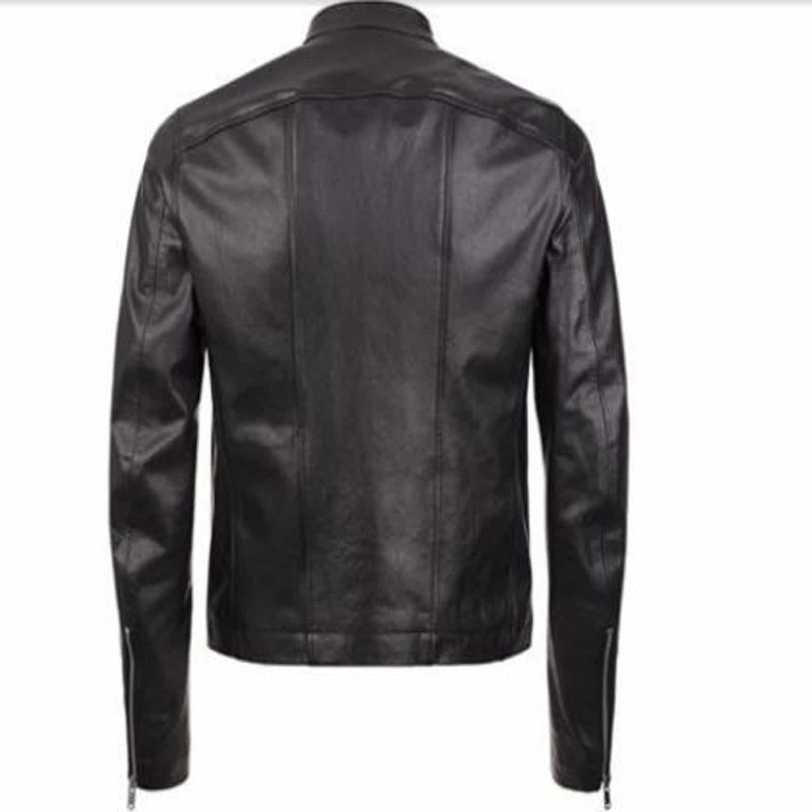 Buy Simple Stylish Leather Jacket Brown (X-Large) at Amazon.in