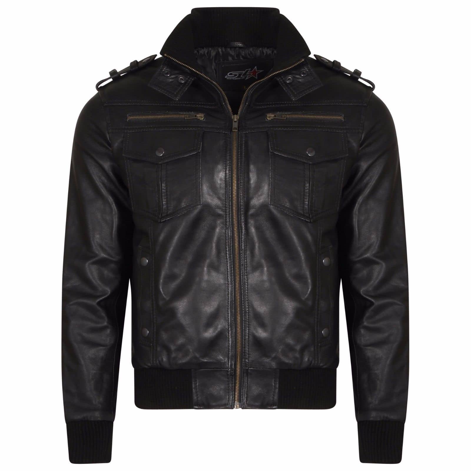 Men-Slim-Biker-Motorcycle-Jacket-Soft-Leather-Jacket