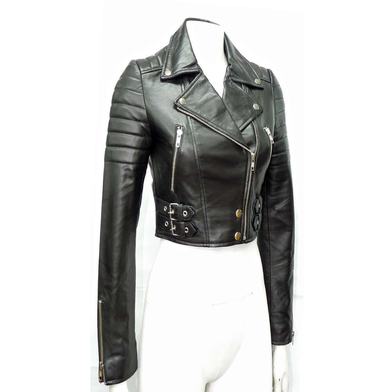 Cropped Biker Leather Jacket for Women | Made to Measure ... (1600 x 1600 Pixel)