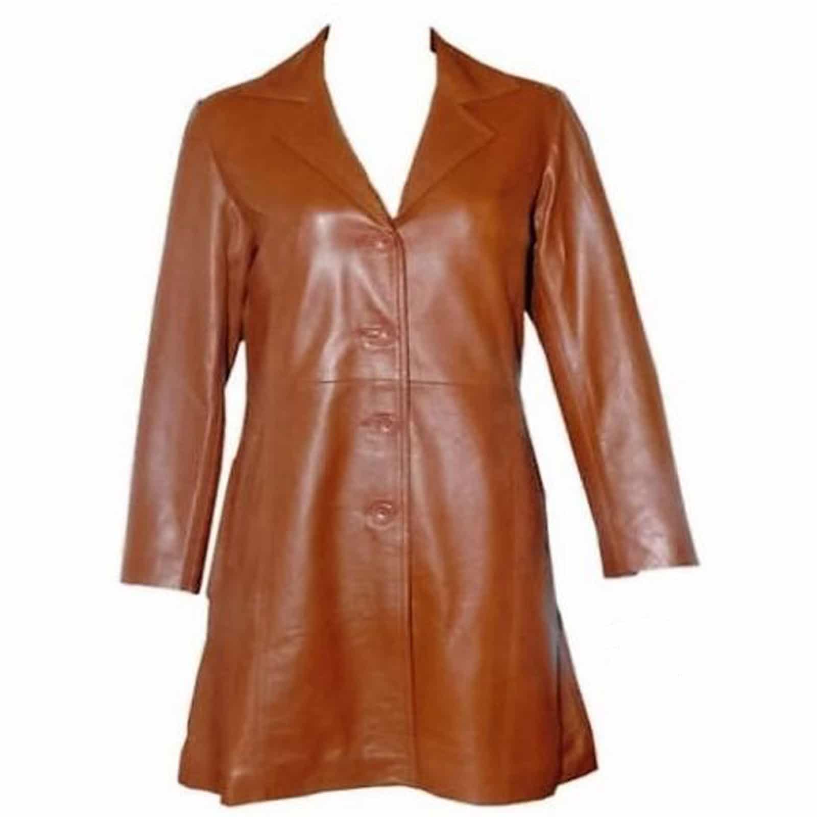 Vintage Style Leather Tailcoat Jacket 