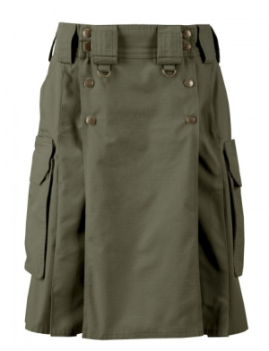 Tactical kilt, Dark Green tactical kilt, Tactical kilt by kilt and Jacks