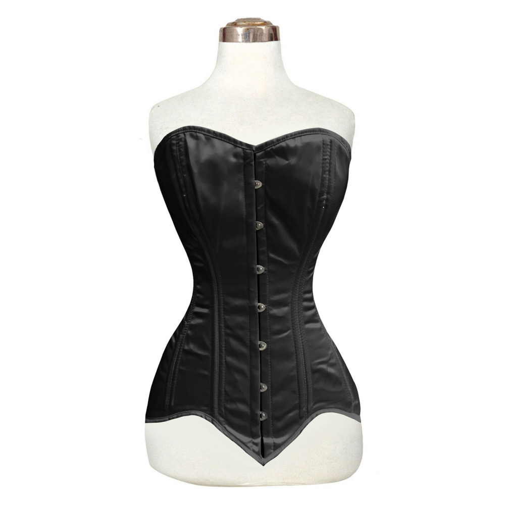 Brown Steampunk Overbust Corset steel boned and very comfortable.