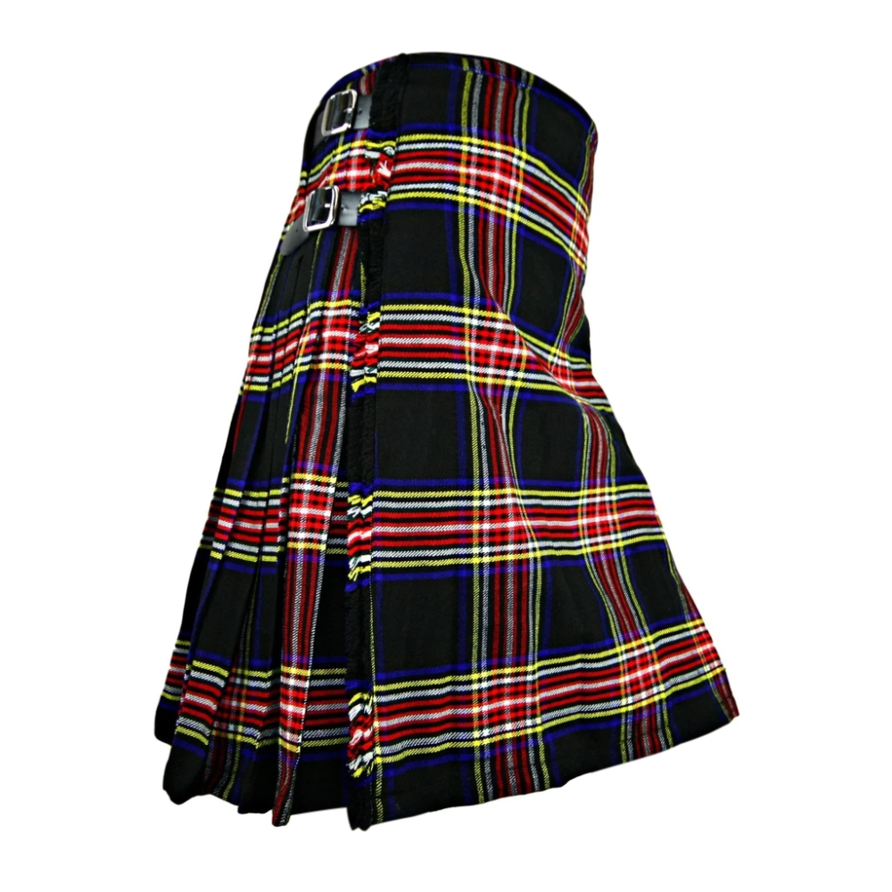 Comprar Black Stewart Men's Tartan Kilt - Faldas escocesas para
